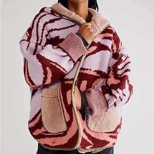 Free People WINTER CHILL REVERSIBLE CARDI M